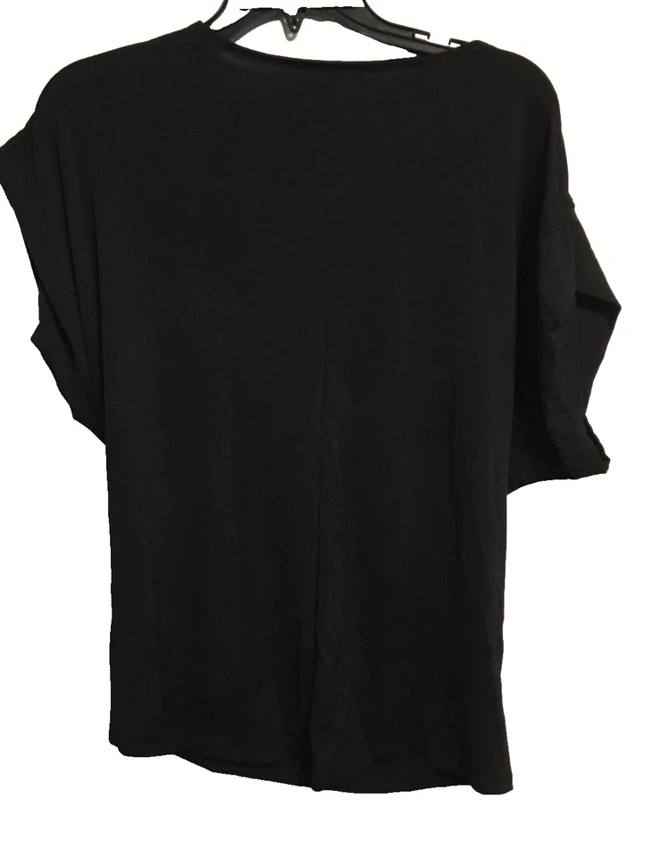 Женская рубашка Doublju, черная, большая - Изображение 2 из 3