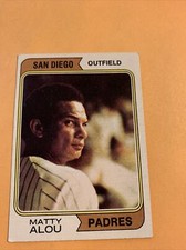 #￼430 Matty Alou San Diego padres￼ ￼ ￼￼￼￼￼￼ 1974  topps b23