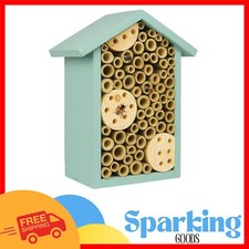 Teal Bee House for Solitary Bees - Attract Pollinators to Your Garden