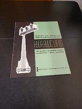 INDUSTRIAL HYDRAULIC LIFTS FOR GREATER VERSATILE SALES BROCHURE CATALOG BOOKLET 