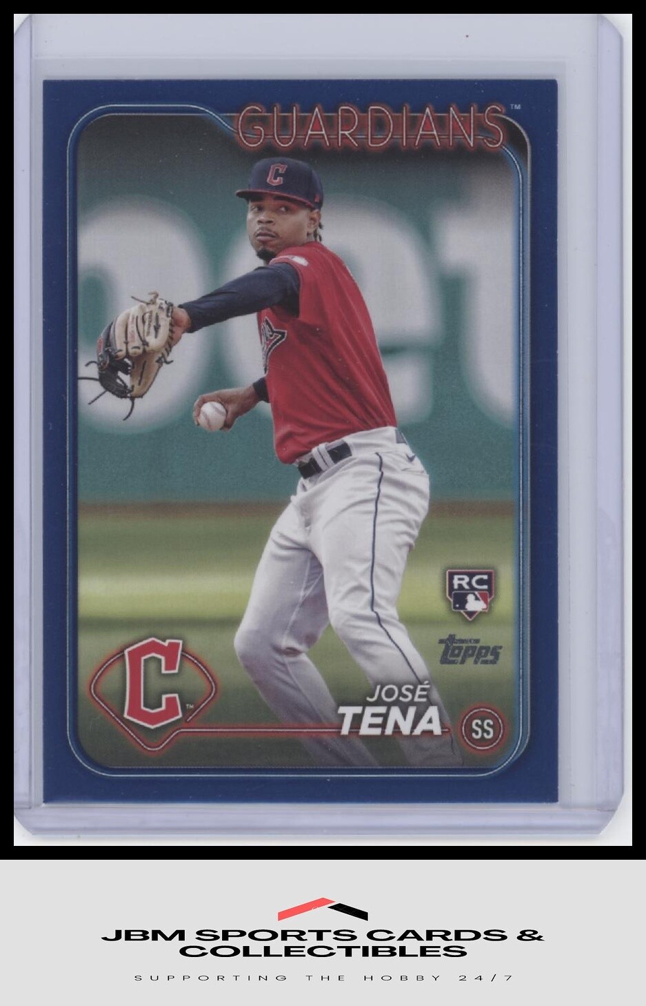 2024 Topps #678 José Tena Royal Blue - Cleveland Guardians