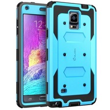 Funda Galaxy Note 4, i-Blason Armorbox Doble Capa Híbrida Cuerpo Completo Protectora