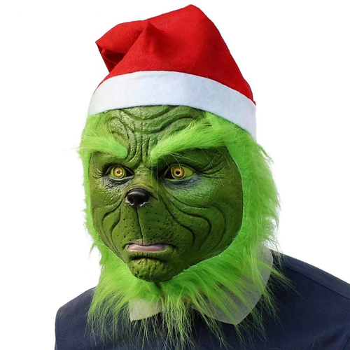 Green Monster Costume Furry Suit Green Santa Claus Costume Adult SantaClaus XMAS - Picture 20 of 21