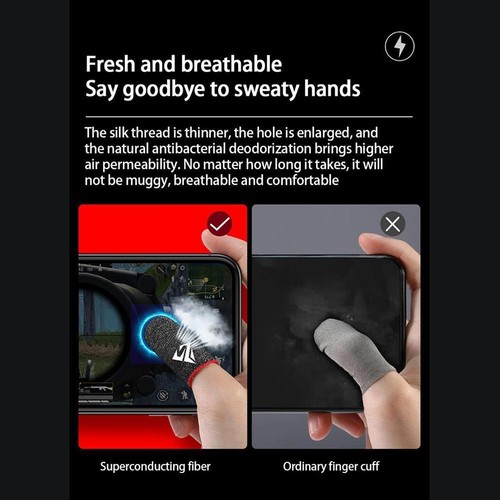 Gaming Finger Sleeve Breathable Fingertips For PUBG Mobile Games Screen NEWUS - Picture 15 of 28