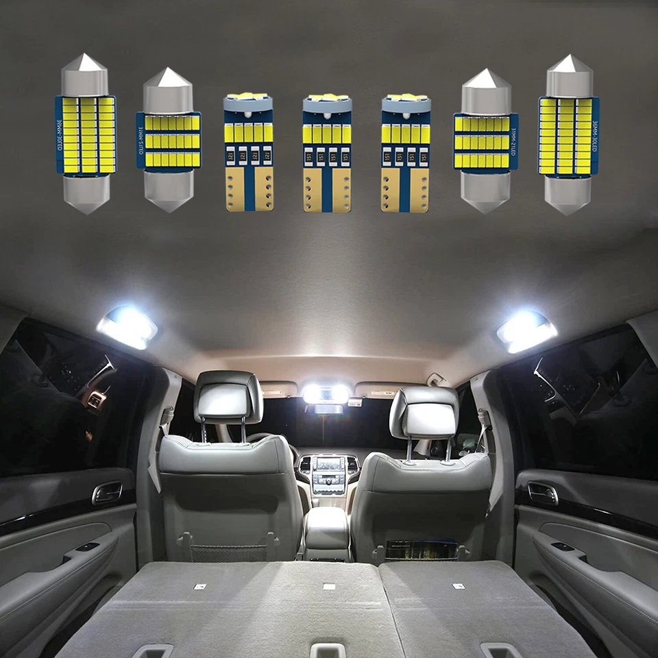 18 x White LED Lights Interior Package for Toyota Land Cruiser 200 2008-2020 Foto 3 de 4
