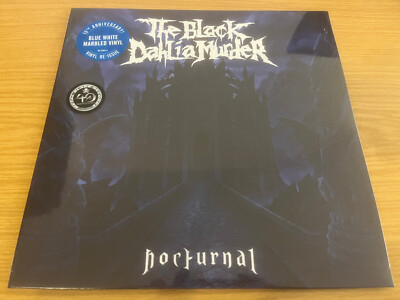 THE BLACK DAHLIA MURDER Nocturnal BLUE WHITE MARBLED vinyl lp NEW&SEALED