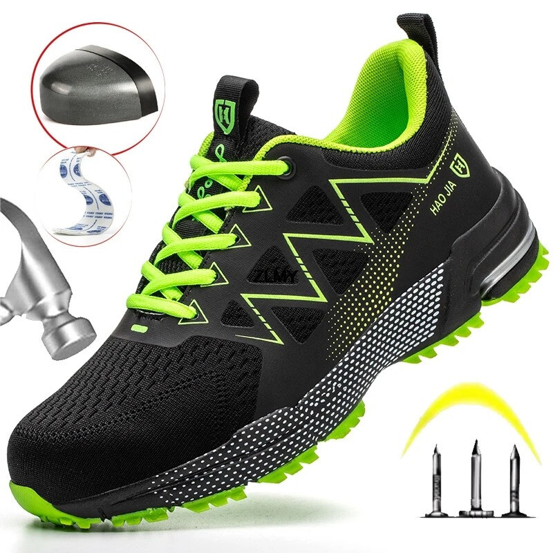 Chaussures de sécurité homme avec embout acier anti-perforation noir