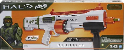 New Sealed Nerf Halo Bulldog SG Dart Blaster Gun