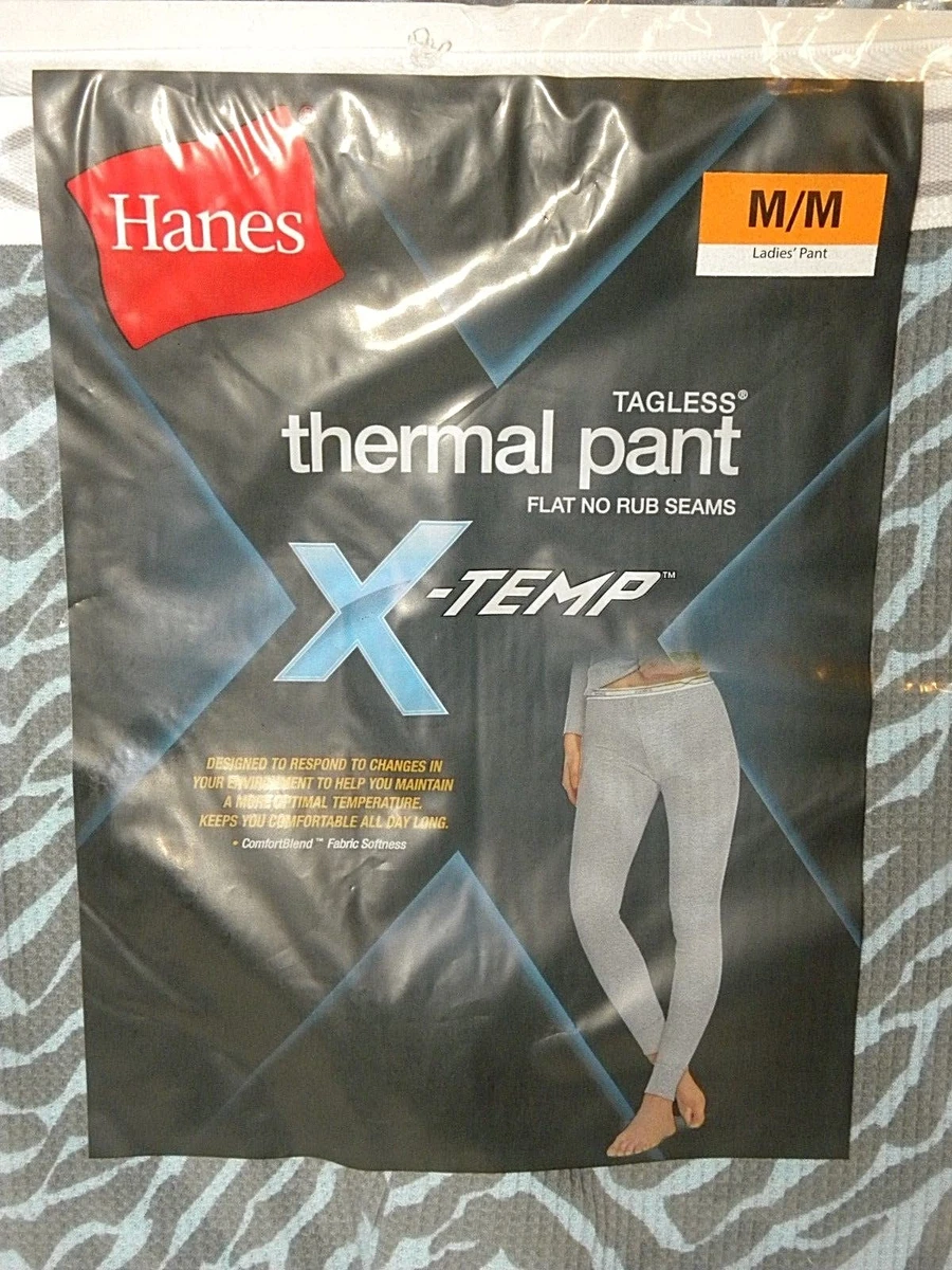 HANES X-Temp Women's Tagless Blue and Olive Thermal Pants