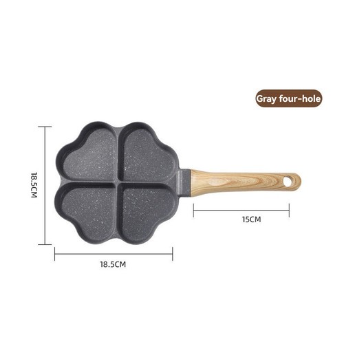 Egg Pan Omelette Pan 4-Cup Pancake Pan Egg Cooker for Gas & Induction Cookware - Picture 12 of 14