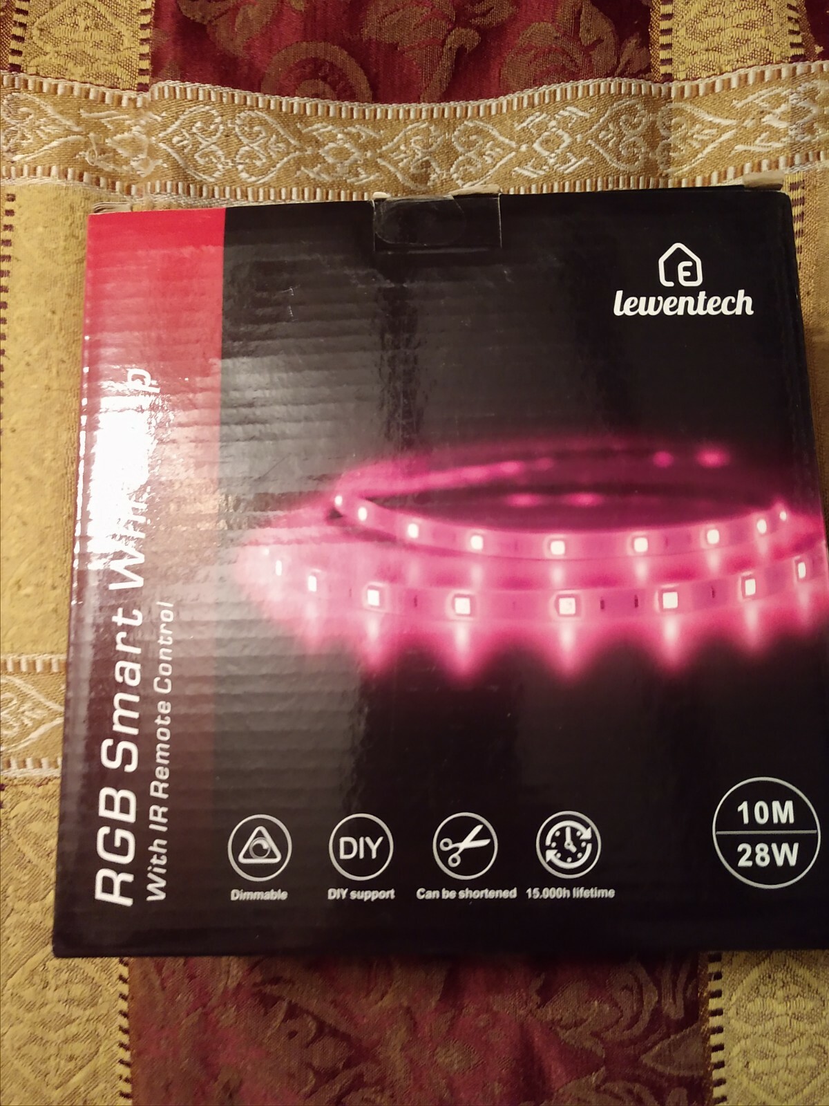 32.8ft RGB Color Changing LED Strip Lights Kit with Remote Control-image