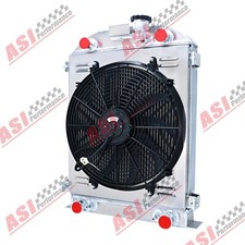 3-rows Radiatorshroud Fan For 1930-1938 Ford Model Flathead Stock Height Truck