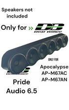 Universal 43" long Speaker Panel 6x6.5 Pod  Wood And Fabric  Roof Rack  