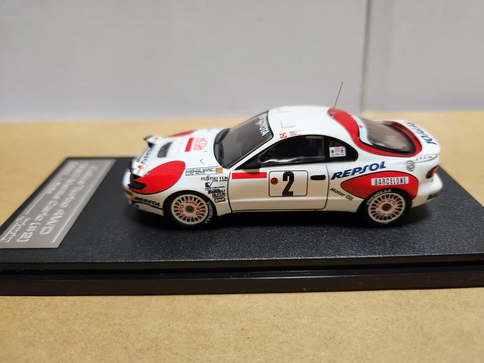 HPI TOYOTA CELICA TURBO 4WD #2 1992 MONTE CARLO 8003 1/43 - Image 3 of 4