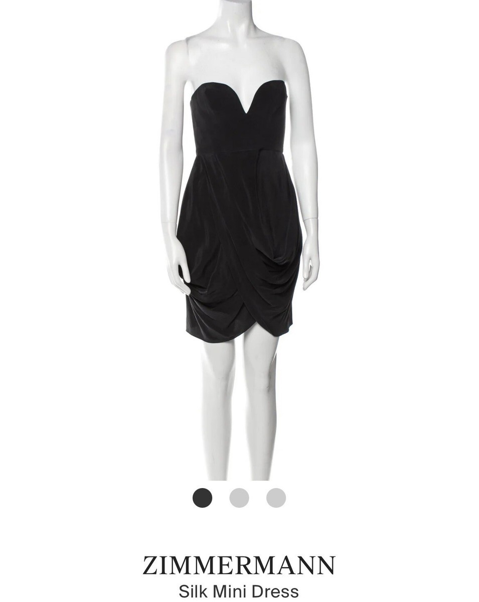 eliza j black dress Eliza J Black Sequin Faux Wrap Dress- Size 12 – The Saved Collection main image 1