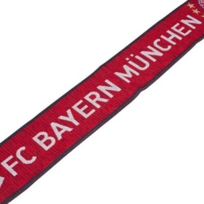 AUTHENTIC Official FC Bayern München Scarf Home. BRAND NEW!