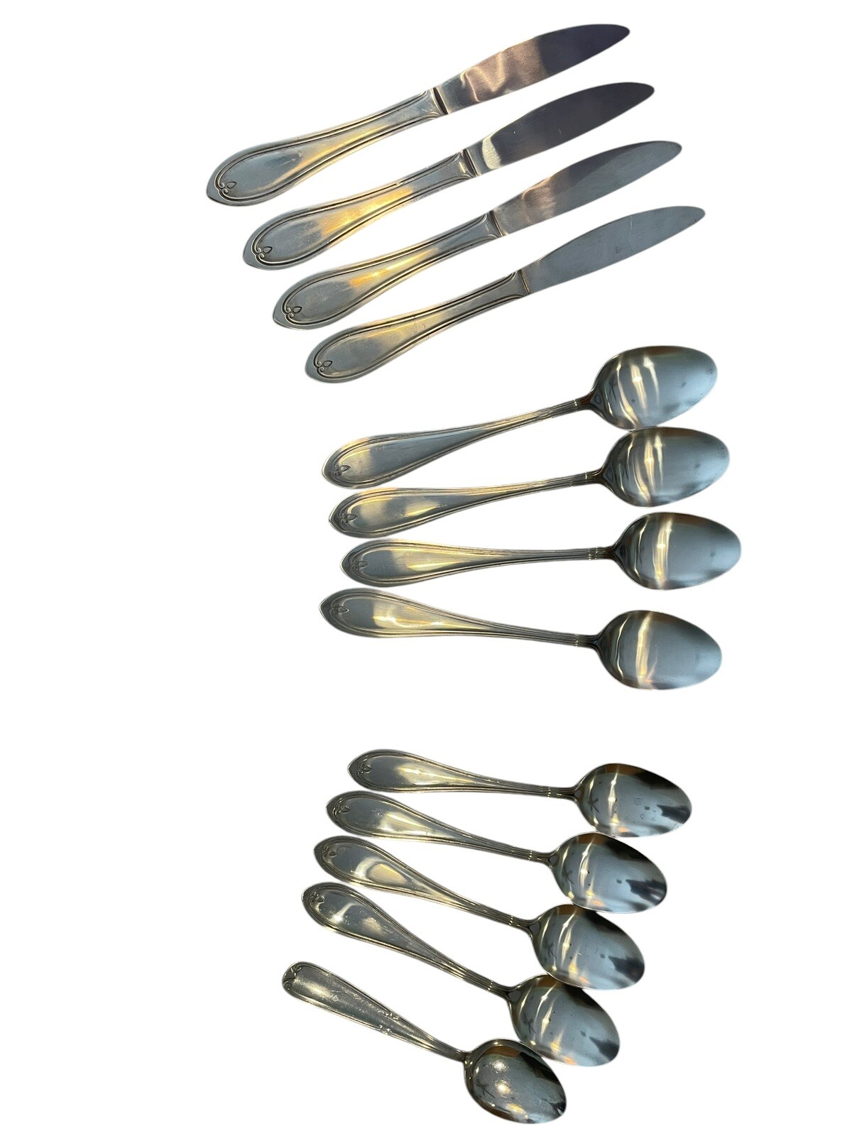 HF Stainless China 086 Silverware Set Of 13 Spoons And Butter Knives