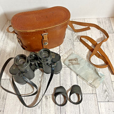 Vintage SEEFAR Binoculars Leather Velvet Case Bright Vue 6x30 50510