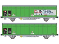 Hobbytrain H24664 - GüTerwagen 2Er Set Schiebewandwagen Hbbillns-X Sbb, Ep.V, De