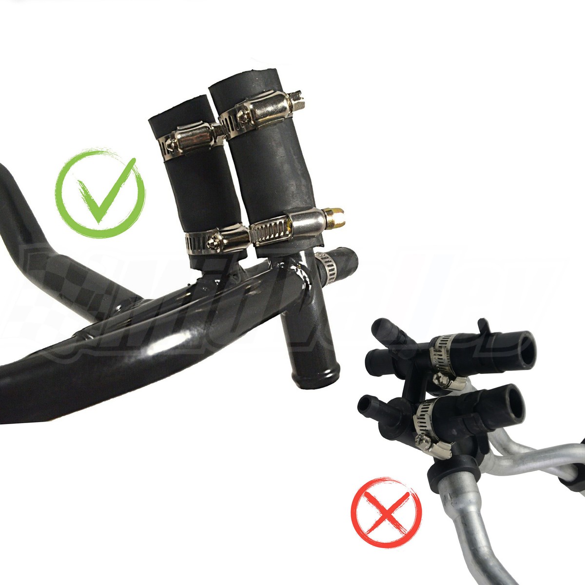 フラボア upgraded Heater Hose Pipe Tube Assembly For 05-12 Nissan