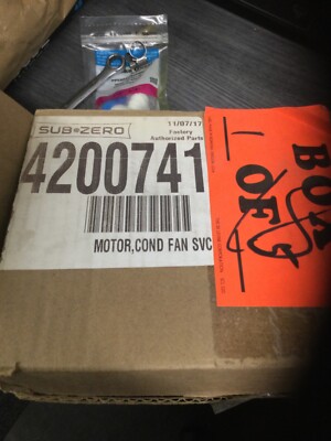 SUB ZERO PART #: 4200741 DESCRIPTION: MOTOR COND FAN SVCE