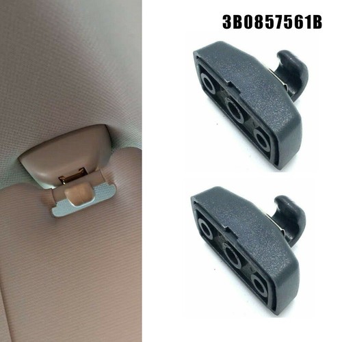 2X Halter Sonnenblende Für VW Lupo Golf 4 EOS Passat Polo Touran Jetta Schwarz + - Bild 5 von 12
