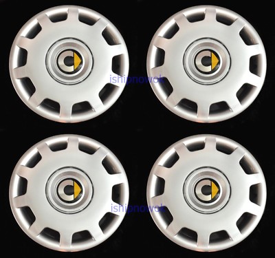 Set (4pcs) Wheel Covers fit 2008-'17 Smart Car Fortwo 15'' Hubcaps Silver New