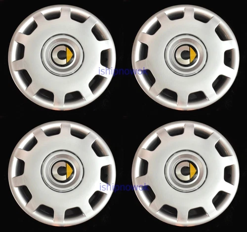 Set (4pcs) Wheel Covers fit 2008-'17 Smart Car Fortwo 15" Hubcaps Silver New