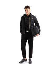 EMPORIO ARMANI EA7 7M000424 AF13569 BOMBER JACKET GIACCA UOMO CERNIERA ZIP BLACK