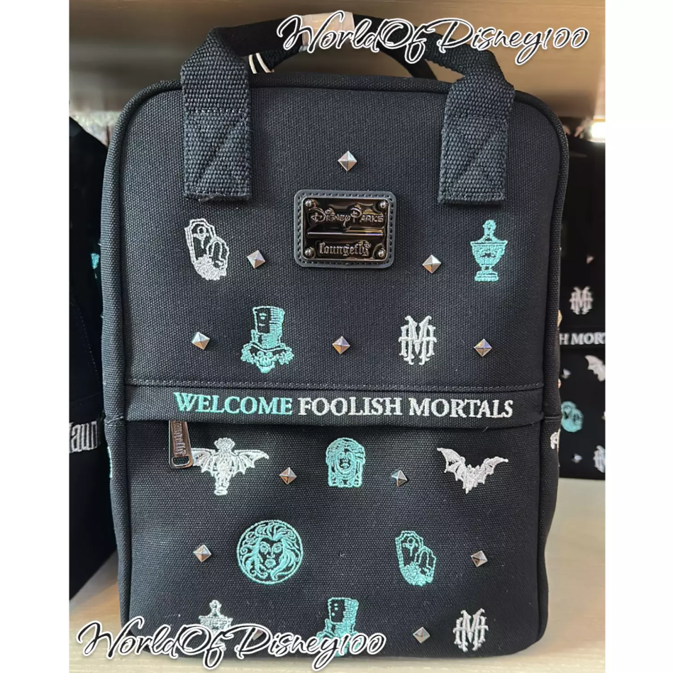 【Loungefly】WDW フィグメント キャンバス バックパック 2024 Disney Parks Loungefly Haunted Mansion Canvas Backpack