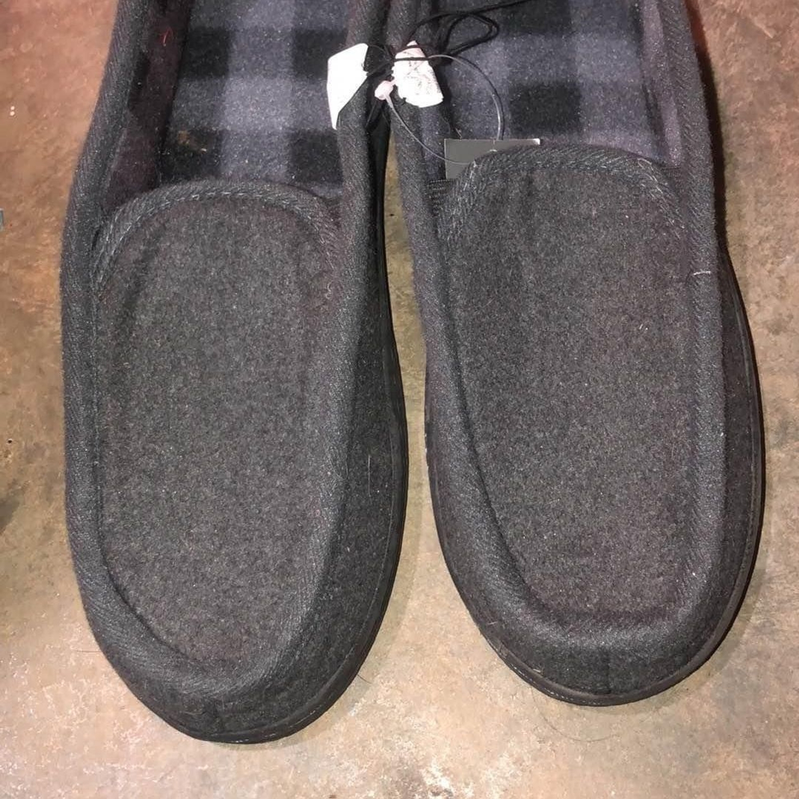 SAOLA Ciabatta mocassino uomo Open Trails taglia M (9 10) grigio finta lana trapper suola rigida