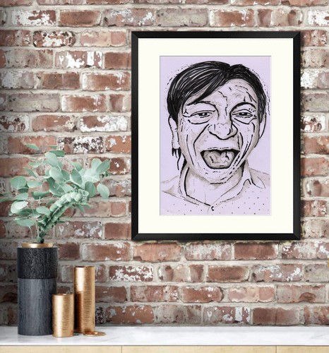 Mark E Smith The Fall original drawing A4 post punkHippriest - Picture 2 of 3