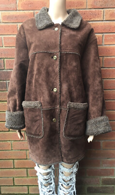 Braefair brauner Lammfellmantel Vintage Gr. XL Damen