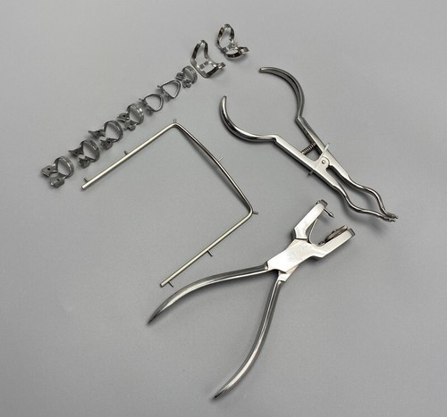 Rubber Dam Starter Set Kit with Frame Punch Clamps Dental Instruments Dam Sheets - Picture 21 of 37