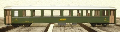 Bemo H0m Gauge RhB Passenger Car Standard Car # 2347 2Nd Class Well Preserved