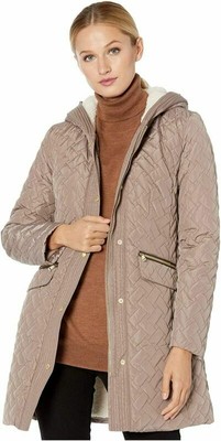 sherpa lined quilted jacket