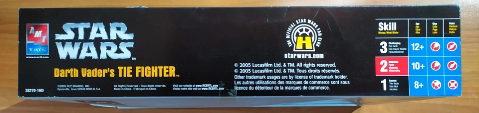 STAR WARS AMT - ERTL Dart Vader's TIE FIGHTER MODEL KIT - Immagine 4 di 4