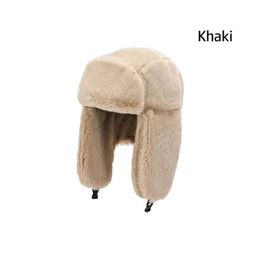 Trapper Windproof Thick Plush Winter Hat Russian Ushanka Snow Caps Bomber Hat - Picture 22 of 24