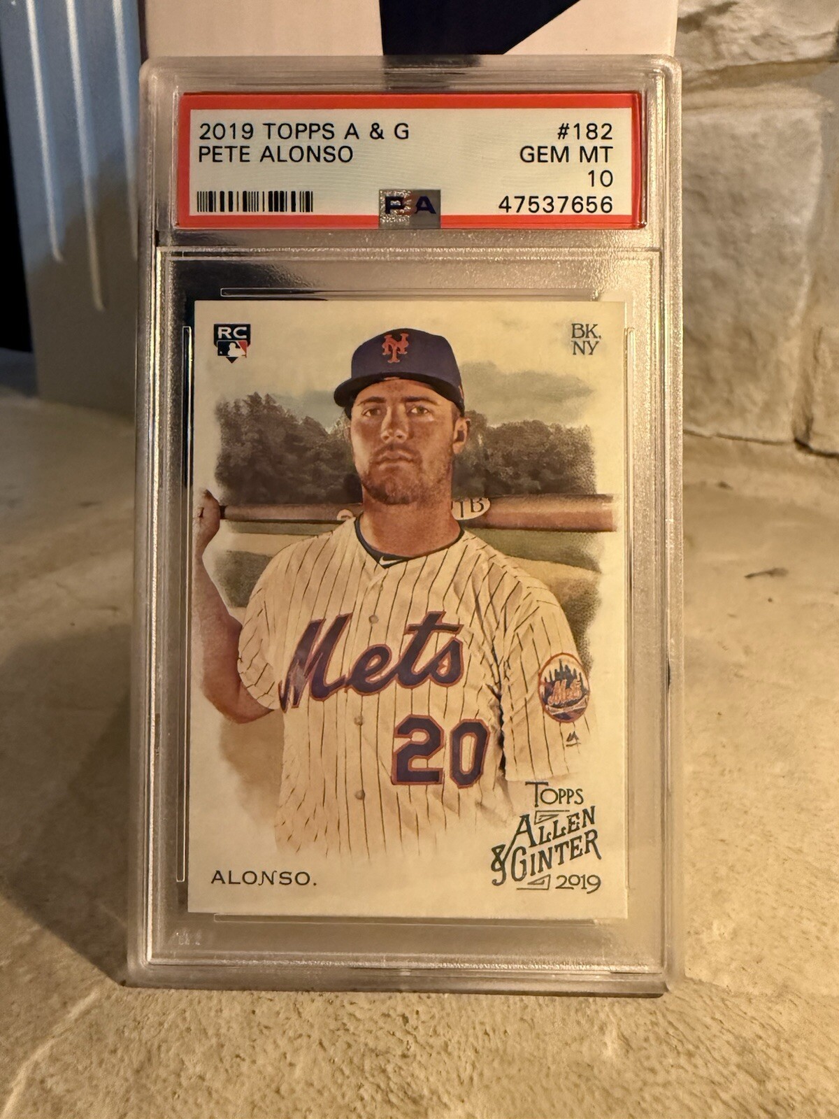 Pete Alonso 2019 Topps Allen & Ginter RC #182 - PSA 10 Gem Mint - NEW YORK METS