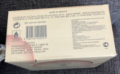 Estelle Vendome Love Intention 3.4 oz Eau De Parfum Perfume Spray