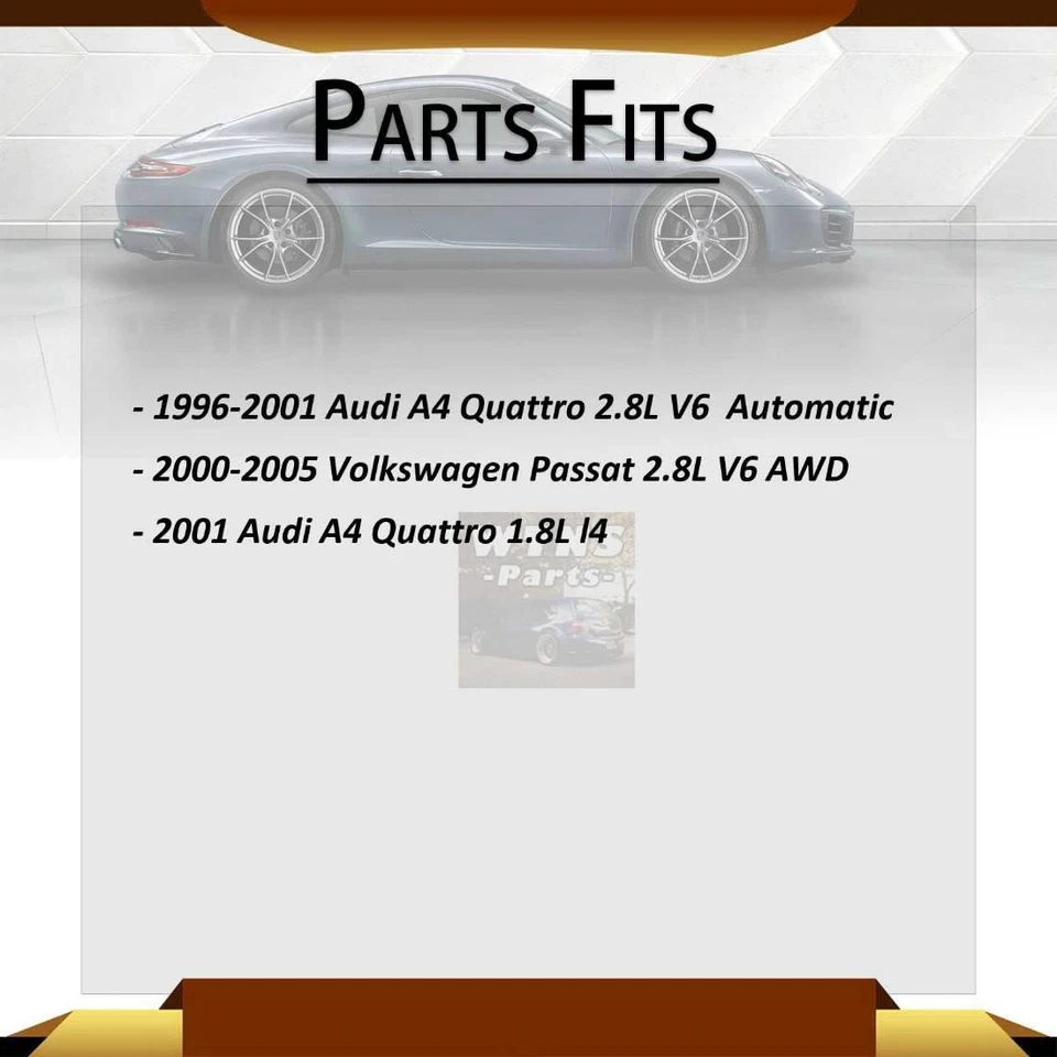 Se adapta a Audi A4 Quattro Cardone 1996 1997 1998 1999 2000 eje delantero 2x CV Foto 2 de 4