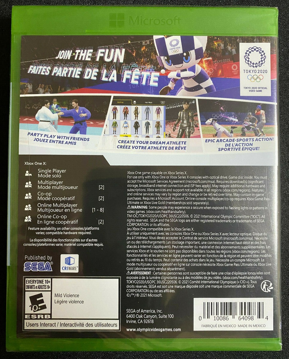 Tokyo 2020 Olympic Games Xbox Series X/Xbox One Sega SEALED | eBay