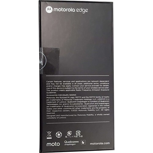 New Motorola Edge Single-SIM 256GB + 8GB Solar Black Factory Unlocked 5G OEM - Picture 5 of 5