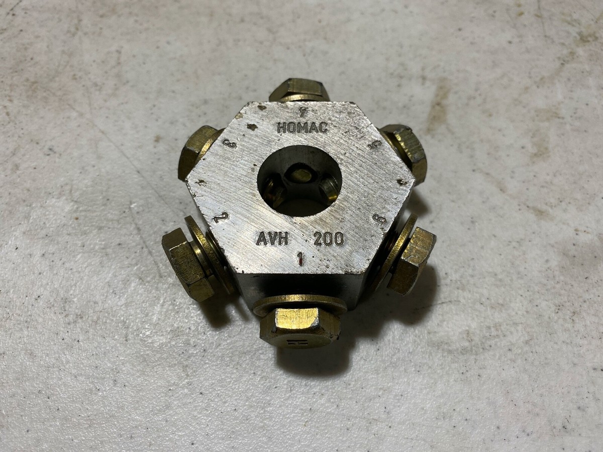 Homac AVH 200 Aluminum Pedestal Hub Connector 6-Sided, NOS | eBay