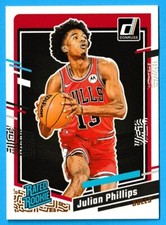 2023-24 Panini Donruss Basketball Rated Rookie Julian Phillips #227 Bulls