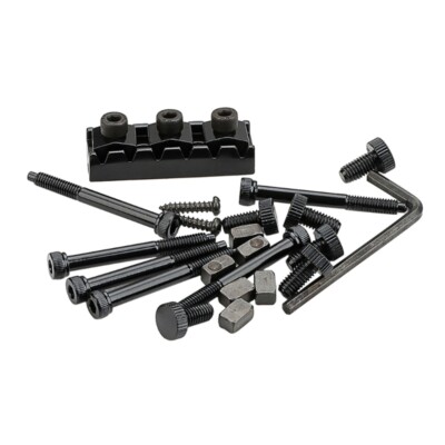 Electric Guitar String Locking Nut Guitar Lock Nut with Screws and Wrench
