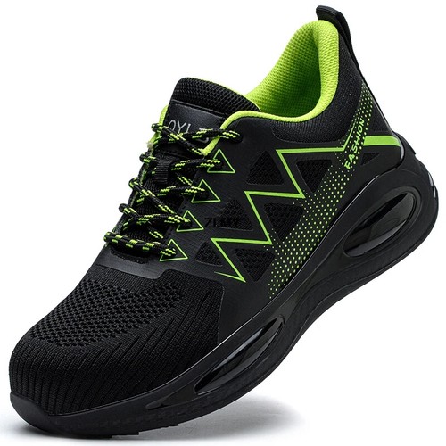 Scarpe da lavoro uomo antinfortunistiche punta acciaio sneakers outdoor antiforatura traspiranti - Foto 10 di 12