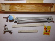 NOS Vintage Drafting Machine Drawing Designer Engineering arms w scales