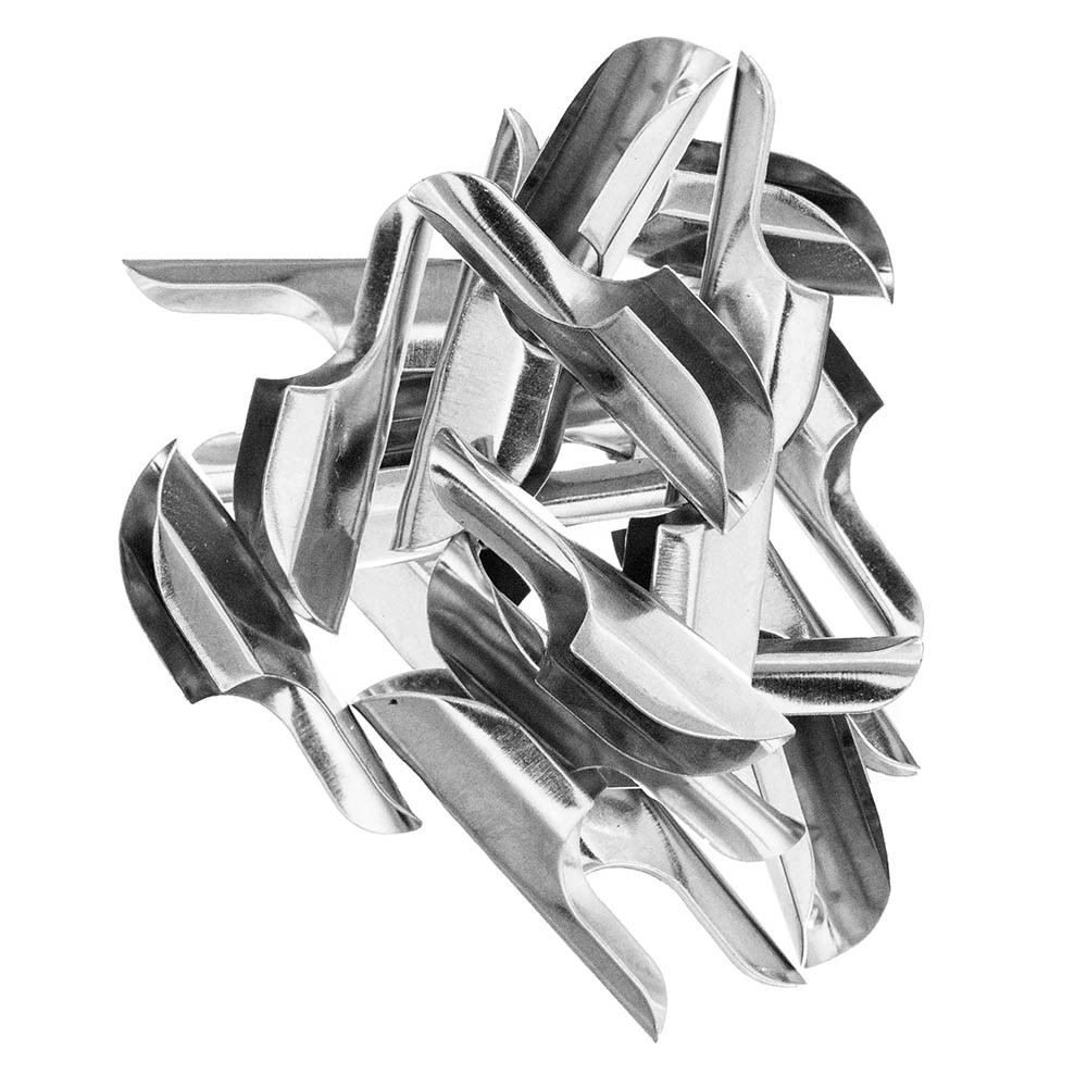 23mm Metal Long TBar Silver Aglet Toggle End Lock Fix Frayed Ends