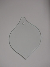 Thin Beveled Clear Glass Ornament Crafts Stained Glass Etching x10